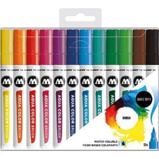 Aqua Color Brush Basic Set 1 12p