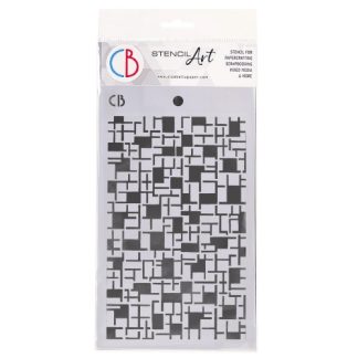 Texture Stencil 5""x8"" Crossword