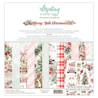 30,5*30,5 cm Paper Set - Merry Little Christmas