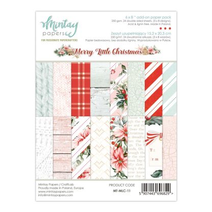 15*20,32cm Add-on paper pad - Merry Little Christmas