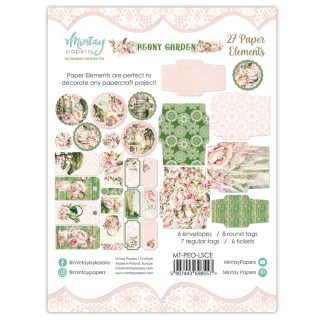 Paper Elements - Peony Garden,27pcs