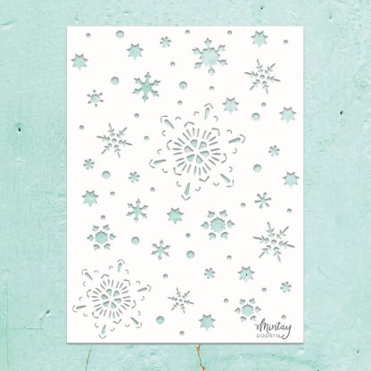 Mintay Kreativa - 15x20 Stencil - Snowflakes