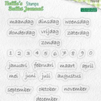 Nellies Choice Clearstamp - Journal - Dutch Kalender