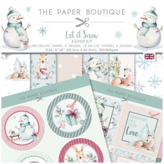 The Paper Boutique Let it Snow 21,3x21,3cm Paper Kit