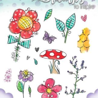 Polkadoodles Honey Daisy Clear Stamps