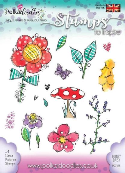 Polkadoodles Honey Daisy Clear Stamps