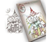 Polkadoodles Gnome Gift Of Xmas Clear Stamp