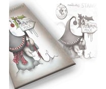 Polkadoodles Gnome North Pole Clear Stamp