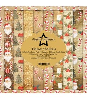 Paper Favourites Vintage Christmas 30,5x30,5 cm Paper Pack