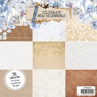 SL Paper pad Pattern Paper Celebrate new beginnings 150x150mm nr.160