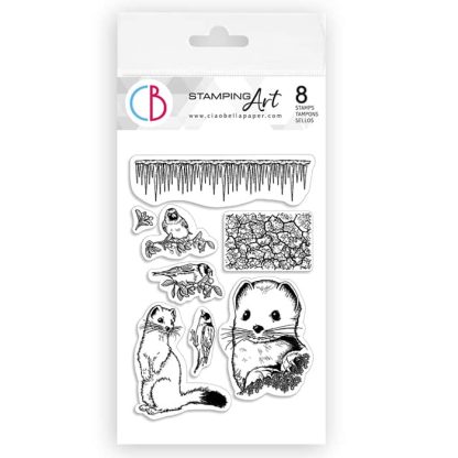 Clear Stampset 10*15cm Ermine & Goldfinch