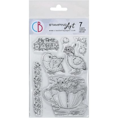 Clear Stamp Set 4""x6"" My First Bath