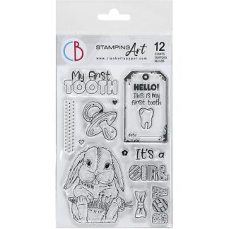 Clear Stamp Set 4""x6"" My First Tooth