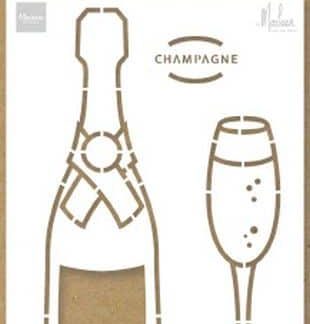 Marianne D Craft Stencil Champagne by Marleen