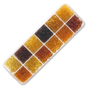 Set of Ornella seed beads Topaz x200g