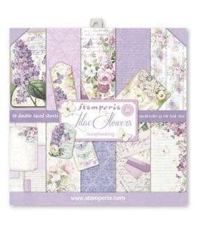 Scrapbooking Pad 10 sheets cm 30-5x30-5- Lilac