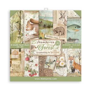 Scrapbooking Pad 10 sheets cm 30-5x30-5 - Forest