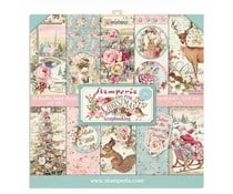 Stamperia Pink Christmas 12x12 Inch Paper Pack