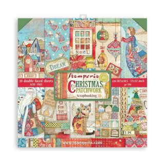 Stamperia Christmas Patchwork 12x12 Inch Paper Pack