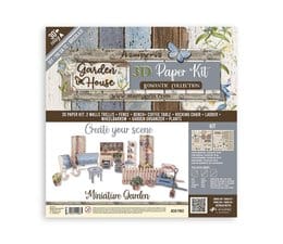 Stamperia 3D Paper Kit 12x12 Inch Romantic Garden House