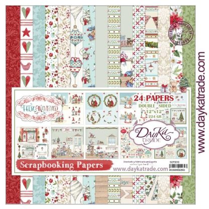 DayKa Trade Feliz Navidad 12x12 Inch Paper Pack