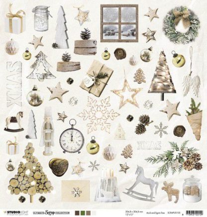 Studio Light Christmas Ultim. Scrap Coll.-Dubbelzijdig nr.105