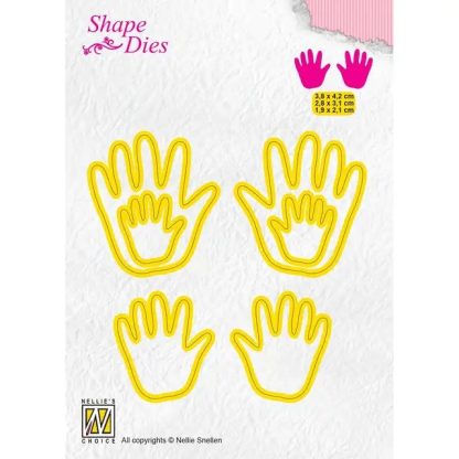 Nellie Snellen  Shape Dies Baby Hands 3pcs