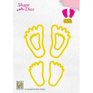 Nellie Snellen  Shape Dies Baby Feet 3pcs