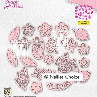 Nellies Choice Shape Die - Bloemen en Bladeren