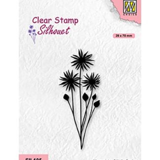 Clear Stamps Silhouette, Flowers-18