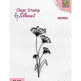 Clear Stamps Silhouette, Flowers-19