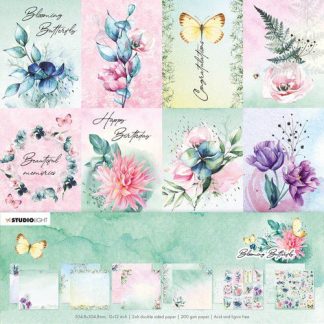 SL Scrap paper set Blooming Butterfly nr.20