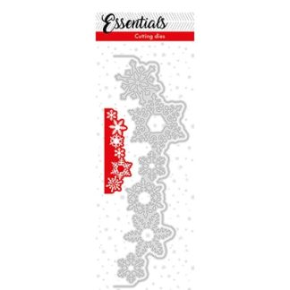 SL Cutting Die Christmas Snowflakes edge Essentials 50x150mm nr.67