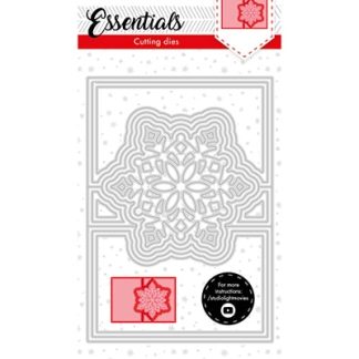 SL Cutting Die Christmas Card shape mini snowflake Essentials 143x100mm nr.71