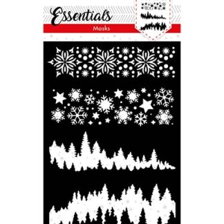 SL Mask Christmas Horizontal Borders Essentials 148x210mm 4 PCS nr.36