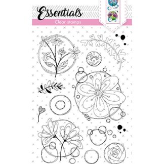 SL Clear Stamp Quirky top flowers Essentials nr.118