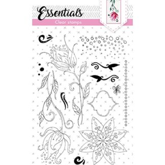 SL Clear Stamp Quirky long flowers Essentials nr.119