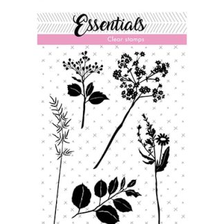 SL Clear Stamp Flowers/leaves Essentials 73x102