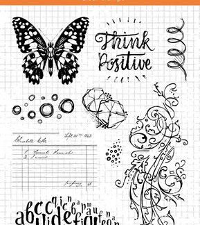 Studio Light Clear Stamp Grunge Collection nr.207