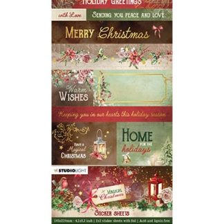 SL Sticker sheets 2x2 sheets Magical Christmas nr.13
