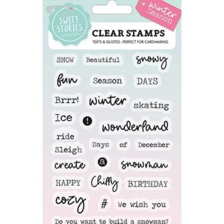 SS Clear Stamp Quotes small Winter Season Sweet Stories nr.163