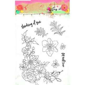 SL Clear Stamp Say it with flowers 105x148mm nr.525