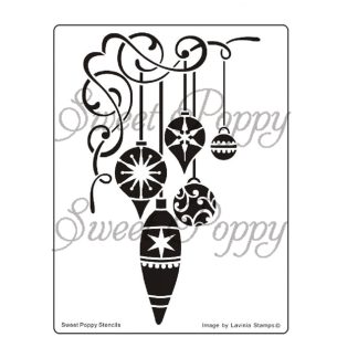 Sweet Poppy Stencil: Christmas Seasons