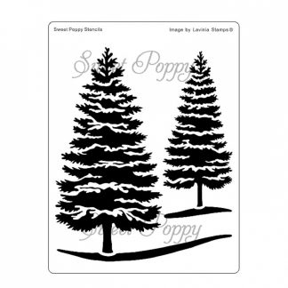 Sweet Poppy Stencil: Winter Scene