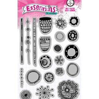 BM Cling Stamp Mix & Match Dotty flowers Essentials 148x210mm nr. 71