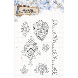 SL Clear Stamp Celebrate new beginnings 105x148mm nr.516