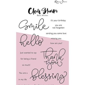 KJ Clear Stamp Basic Wishes Basics by Karin Joan 105x148mm nr.12