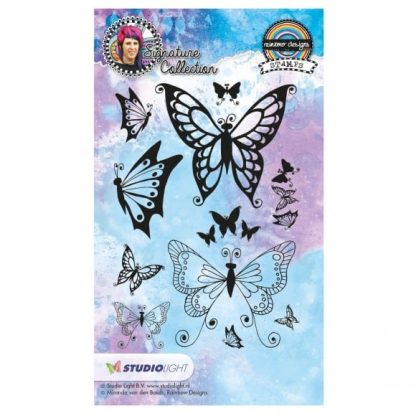 Studio Light clear stamp A6 Rainbow designs signature nr.18