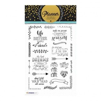 Studio Light clear stamp A5 planner journal nr.03