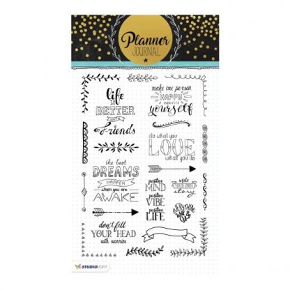 Studio Light clear stamp A5 planner journal nr.03